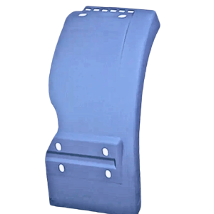 Paralama Traseiro Cabine MB Axor 2831/1933 Cabine Simples LD Fibra